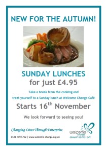 Sunday lunch for only £4.95