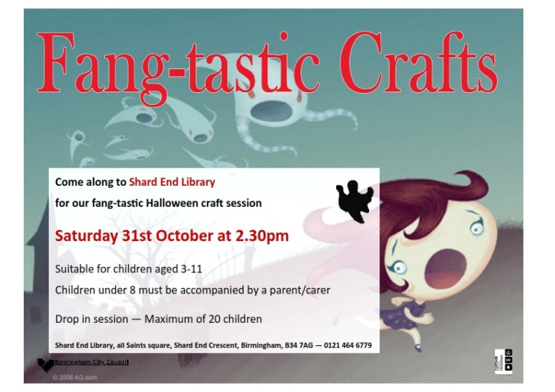 Halloween at Shard End Library.